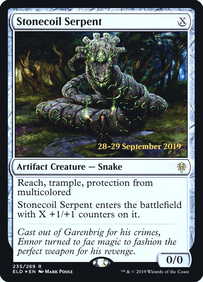 Stonecoil Serpent [Throne of Eldraine Prerelease Promos] | Good Games Morley