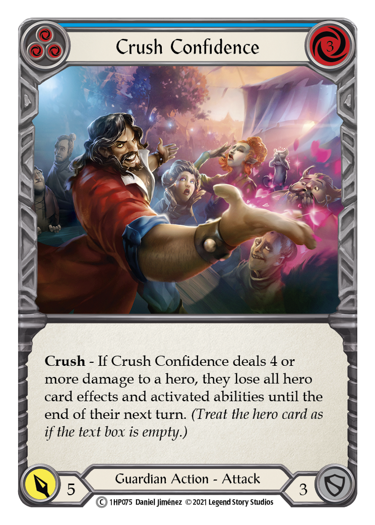 Crush Confidence (Blue) [1HP075] (History Pack 1) | Good Games Morley
