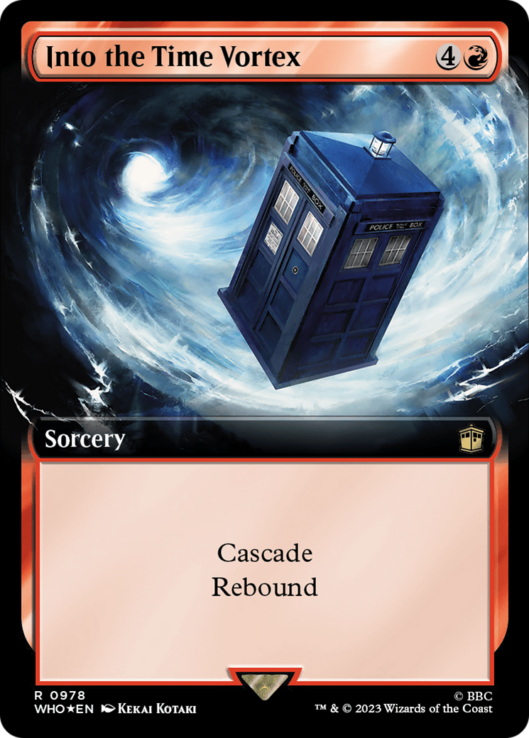 Into the Time Vortex (Extended Art) (Surge Foil) [Doctor Who] | Good Games Morley