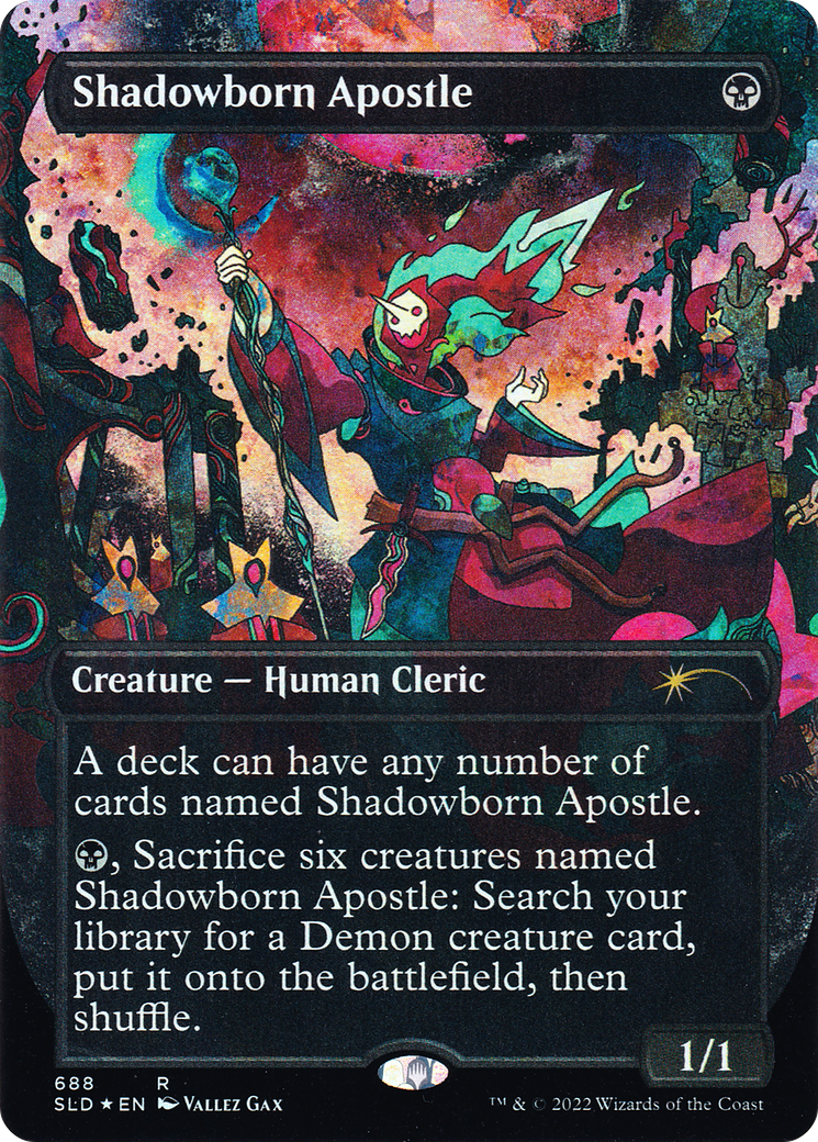 Shadowborn Apostle (688) (Borderless) [Secret Lair Drop Promos] | Good Games Morley