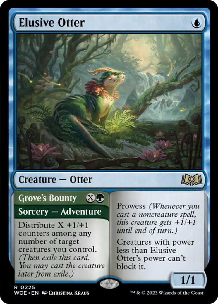 Elusive Otter // Grove's Bounty [Wilds of Eldraine] | Good Games Morley
