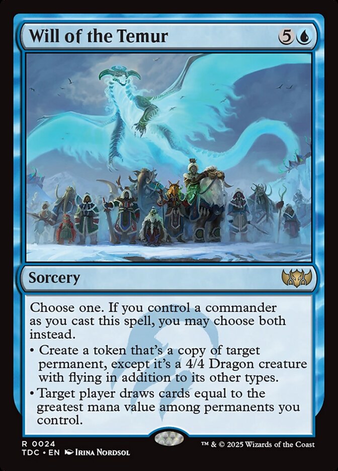 Will of the Temur 24 (Commander: Tarkir: Dragonstorm)  | Good Games Morley