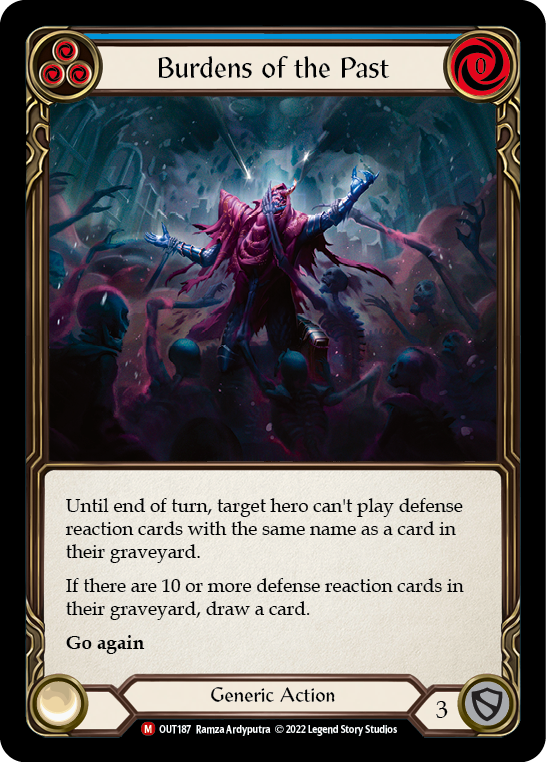 Burdens of the Past [OUT187] (Outsiders)  Rainbow Foil | Good Games Morley