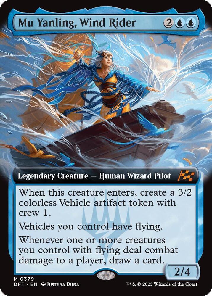 Mu Yanling, Wind Rider 379/291 (Aetherdrift)  - Extended Art Foil | Good Games Morley