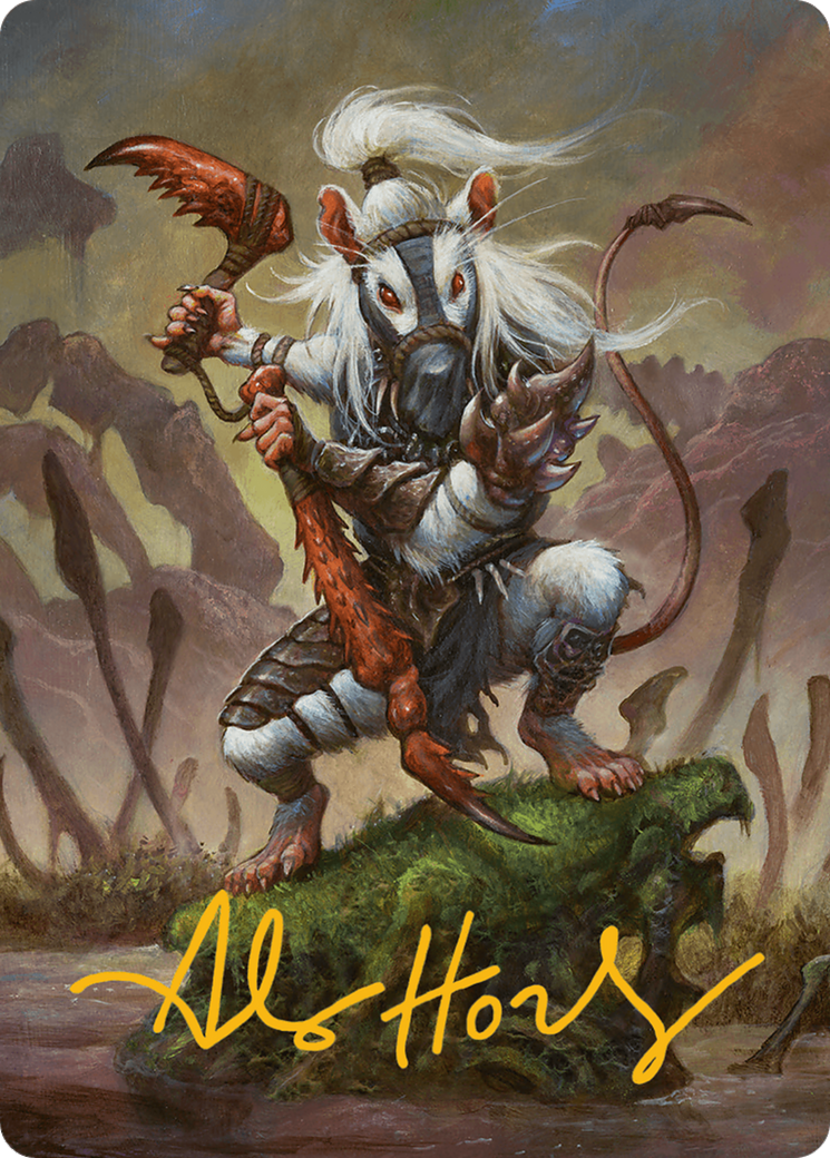 Ink-Eyes, Servant of Oni Art Card (Gold-Stamped Signature) [Bloomburrow Art Series] | Good Games Morley