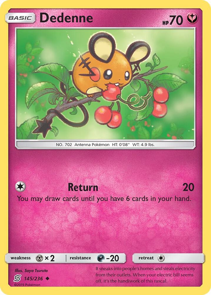 Dedenne 145/236 (SM - Unified Minds)  | Good Games Morley