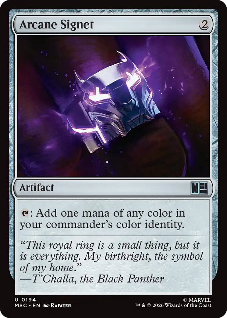 Arcane Signet (0194) (Surge Foil) [Marvel Super Heroes Commander] | Good Games Morley