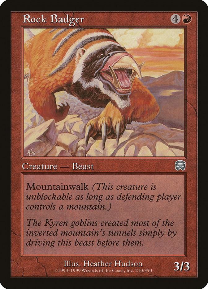Rock Badger 210/350 (Mercadian Masques)  - Foil | Good Games Morley