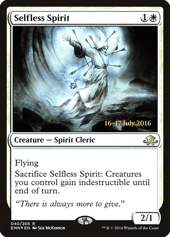 Selfless Spirit [Eldritch Moon Prerelease Promos] | Good Games Morley