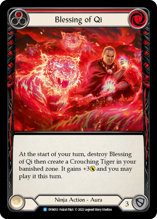 Blessing of Qi (Red) [DYN053] (Dynasty)  Rainbow Foil | Good Games Morley
