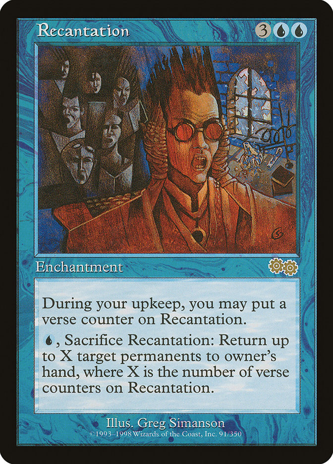 Recantation 91/350 (Urza's Saga)  | Good Games Morley
