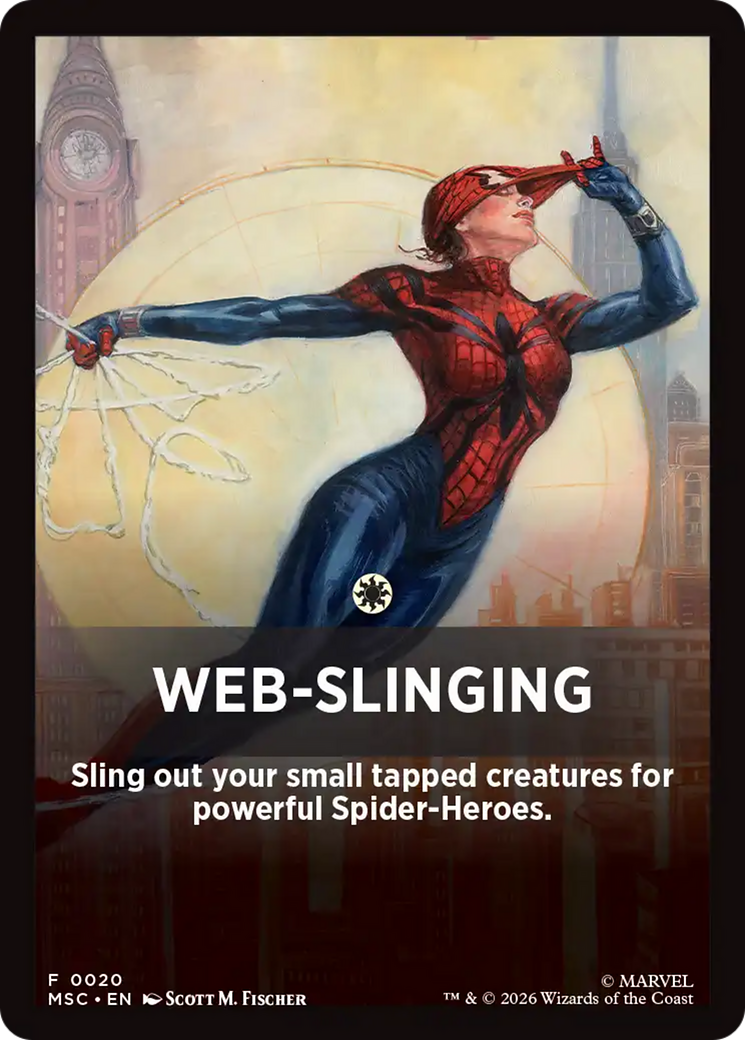 Web-Slinging Theme Card [Marvel Super Heroes Commander] | Good Games Morley