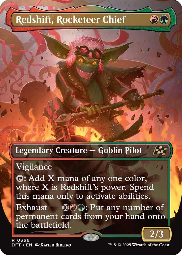 Redshift, Rocketeer Chief 366/291 (Aetherdrift)  - Borderless Foil | Good Games Morley