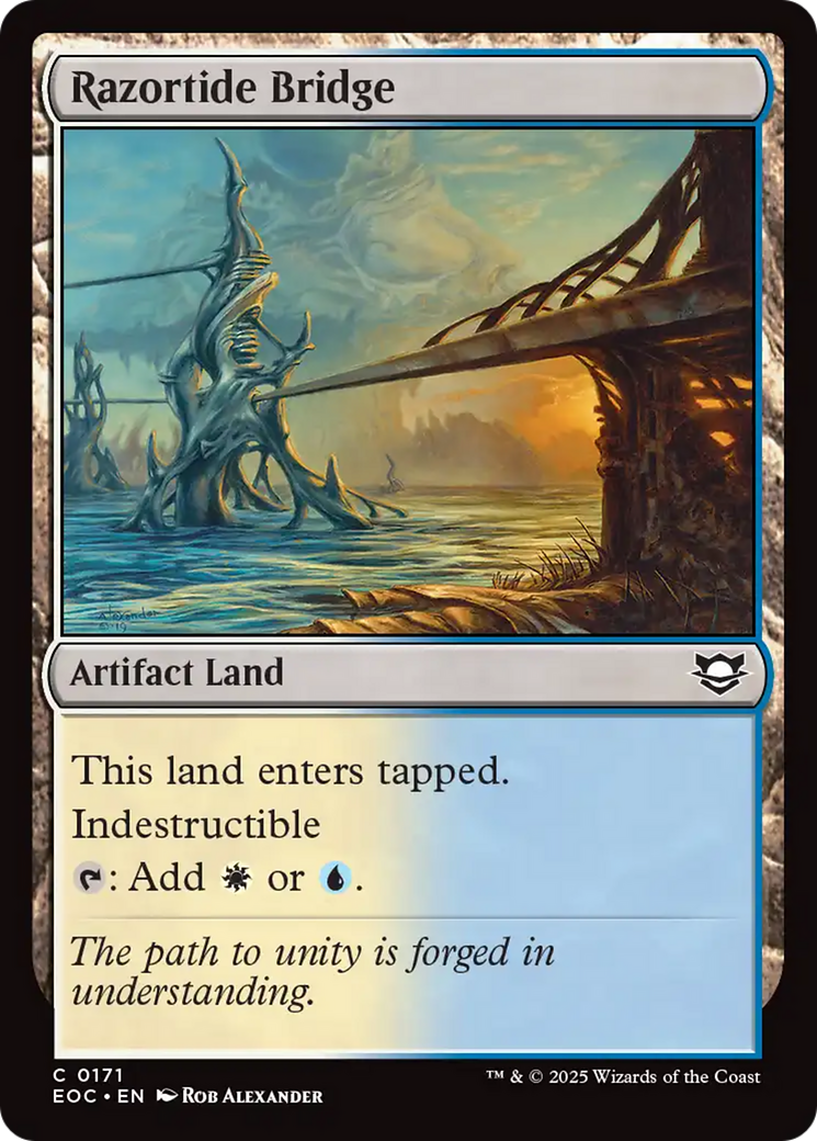 Razortide Bridge [Edge of Eternities Commander] | Good Games Morley