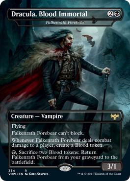 Dracula Blood Immortal Falkenrath Forebear 334 (Innistrad: Crimson Vow)  - Foil | Good Games Morley