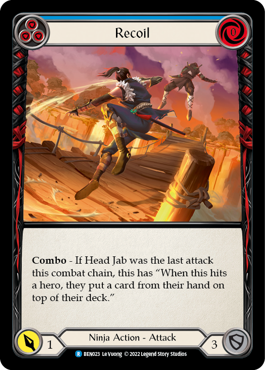 Recoil (Blue) [BEN023] (Outsiders Benji Blitz Deck) | Good Games Morley