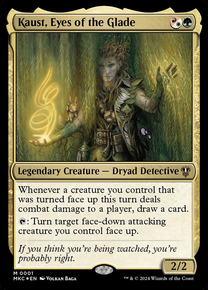 Kaust, Eyes of the Glade 1/311 (Commander: Murders at Karlov Manor)  - Foil | Good Games Morley