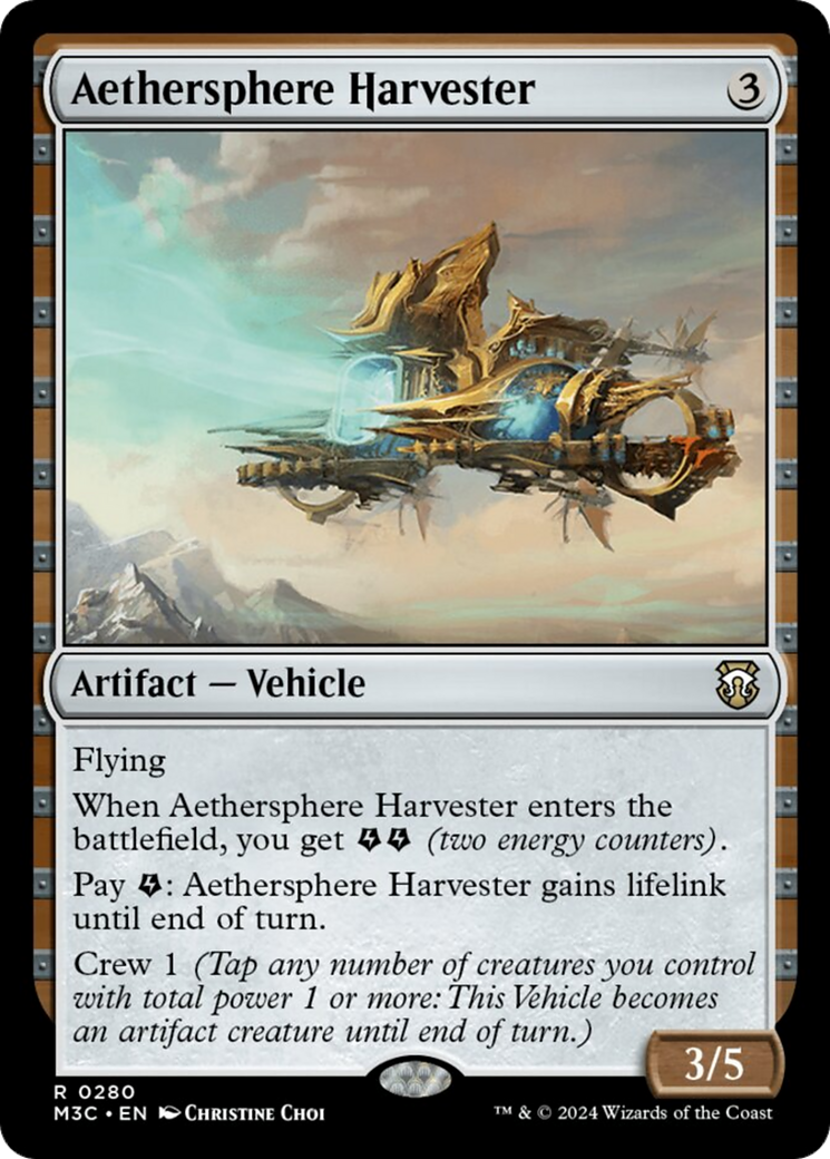 Aethersphere Harvester (Ripple Foil) [Modern Horizons 3 Commander] | Good Games Morley