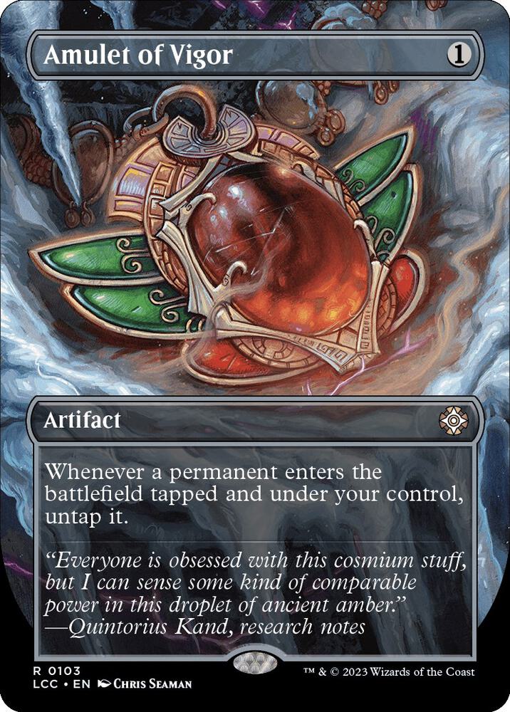 Amulet of Vigor 103/370 (Commander: The Lost Caverns of Ixalan)  - Borderless | Good Games Morley