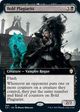 Bold Plagiarist Extended Art 364/81 (Commander 2021)  | Good Games Morley