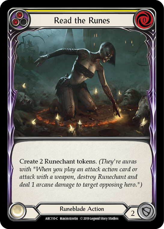 Read the Runes (Yellow) [ARC110-C] (Arcane Rising)  1st Edition Normal | Good Games Morley