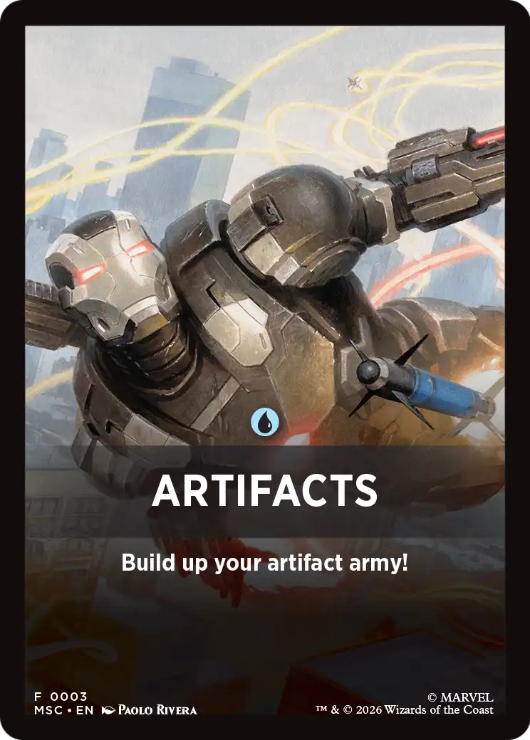 Artifacts Theme Card [Marvel Super Heroes Commander] | Good Games Morley