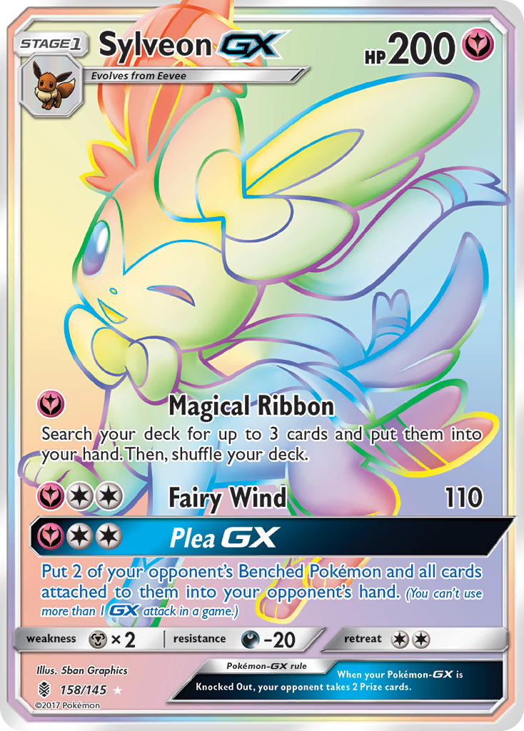 Sylveon GX (158/145) [Sun & Moon: Guardians Rising] | Good Games Morley