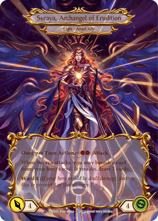 Figment of Erudition // Suraya, Archangel of Erudition (Marvel) [DTD005] (Dusk Till Dawn)  Cold Foil | Good Games Morley