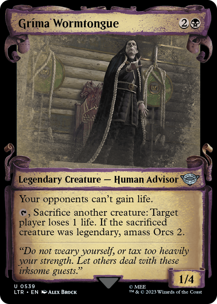 Grima Wormtongue [The Lord of the Rings: Tales of Middle-Earth Showcase Scrolls] | Good Games Morley