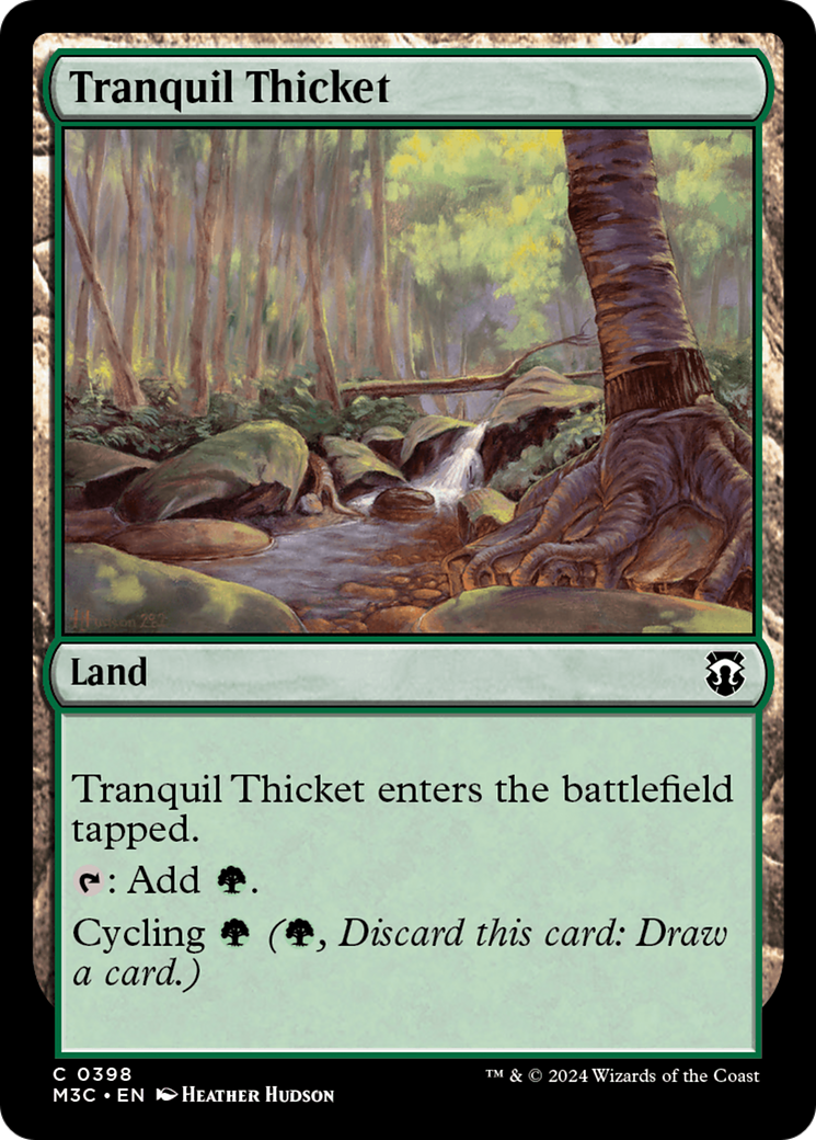 Tranquil Thicket (Ripple Foil) [Modern Horizons 3 Commander] | Good Games Morley
