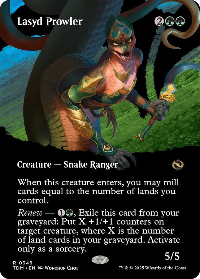 Lasyd Prowler 348 (Tarkir: Dragonstorm)  - Borderless Foil | Good Games Morley