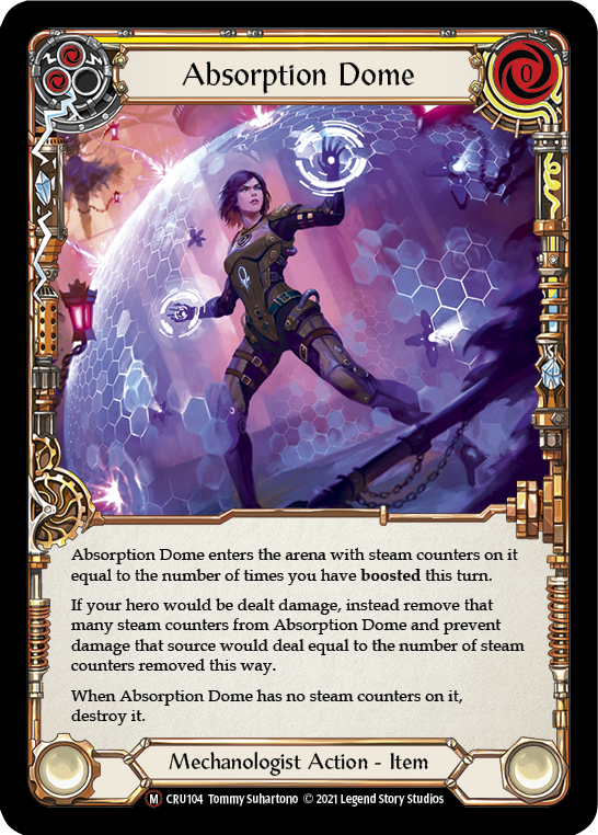 Absorption Dome [U-CRU104] (Crucible of War Unlimited)  Unlimited Rainbow Foil | Good Games Morley