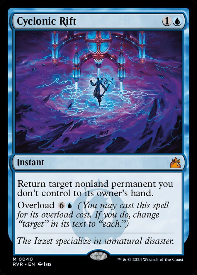 Cyclonic Rift 40/291 (Ravnica Remastered)  | Good Games Morley