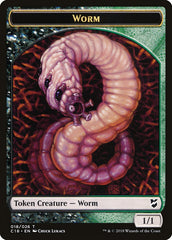 Cat Warrior // Worm Double-Sided Token [Commander 2018 Tokens] | Good Games Morley