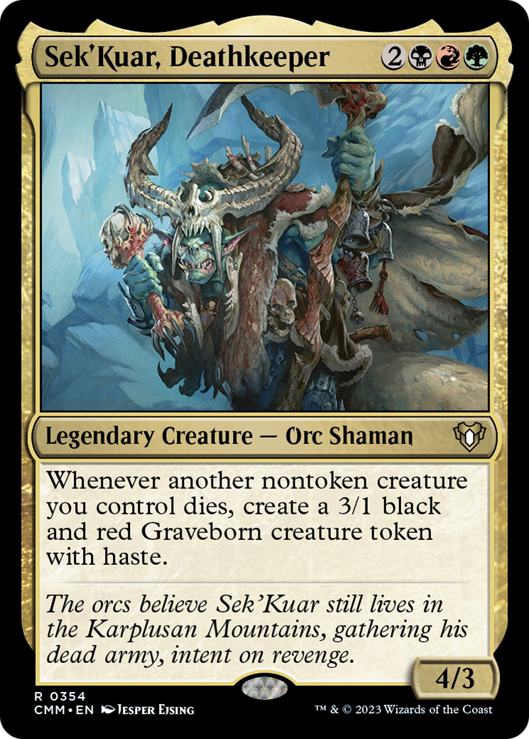 Sek'Kuar, Deathkeeper [Commander Masters] | Good Games Morley