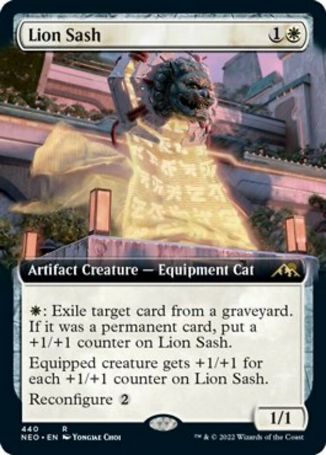 Lion Sash (Extended Art) [Kamigawa: Neon Dynasty] | Good Games Morley