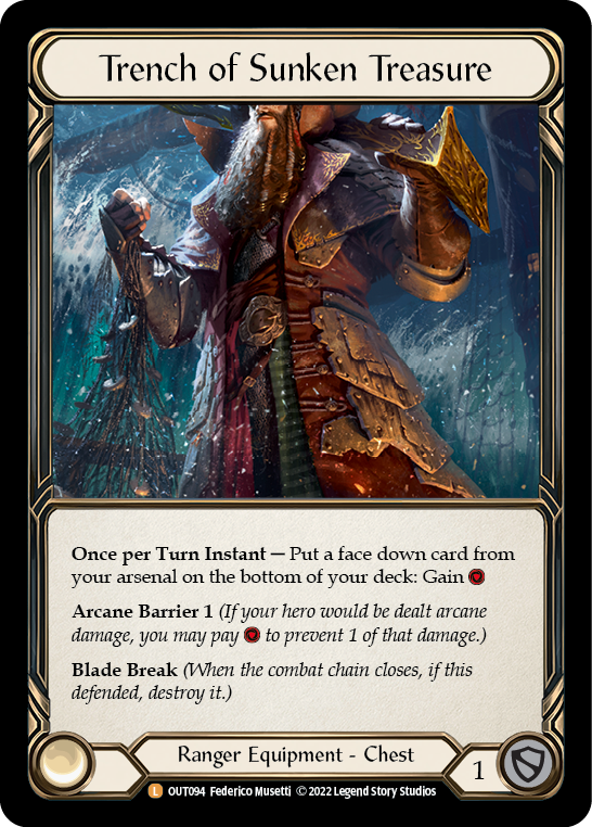Trench of Sunken Treasure [OUT094] (Outsiders)  Rainbow Foil | Good Games Morley
