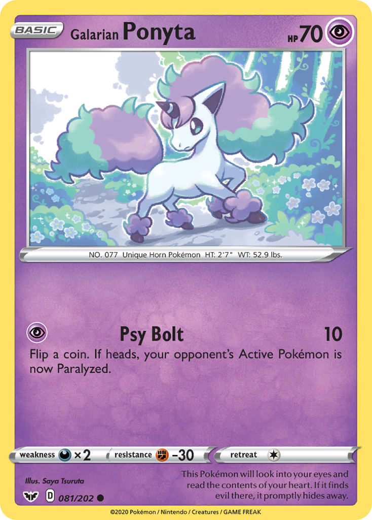 Galarian Ponyta (081/202) [Sword & Shield: Base Set] | Good Games Morley