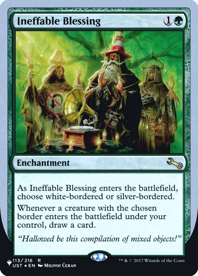 Ineffable Blessing (Bordered) (Unfinity Foil Edition) [The List] | Good Games Morley