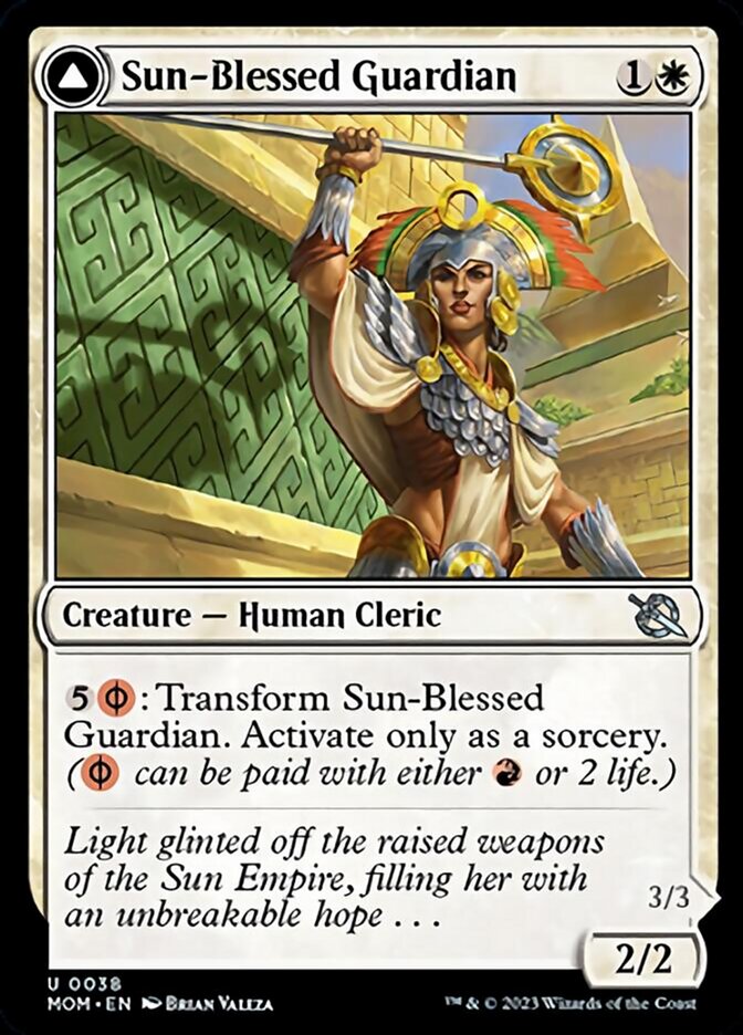 Sun-Blessed Guardian // Furnace-Blessed Conqueror [March of the Machine] | Good Games Morley
