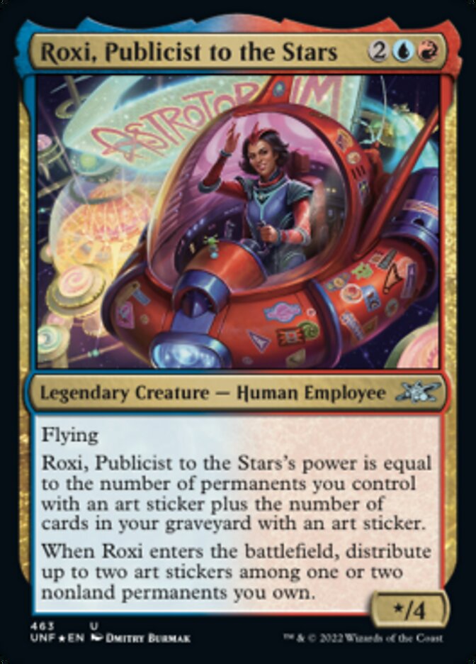 Roxi, Publicist to the Stars (Galaxy Foil) [Unfinity] | Good Games Morley