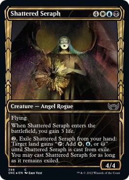 Shattered Seraph Gilded Foil 398/281 (Streets of New Capenna)  - Foil | Good Games Morley