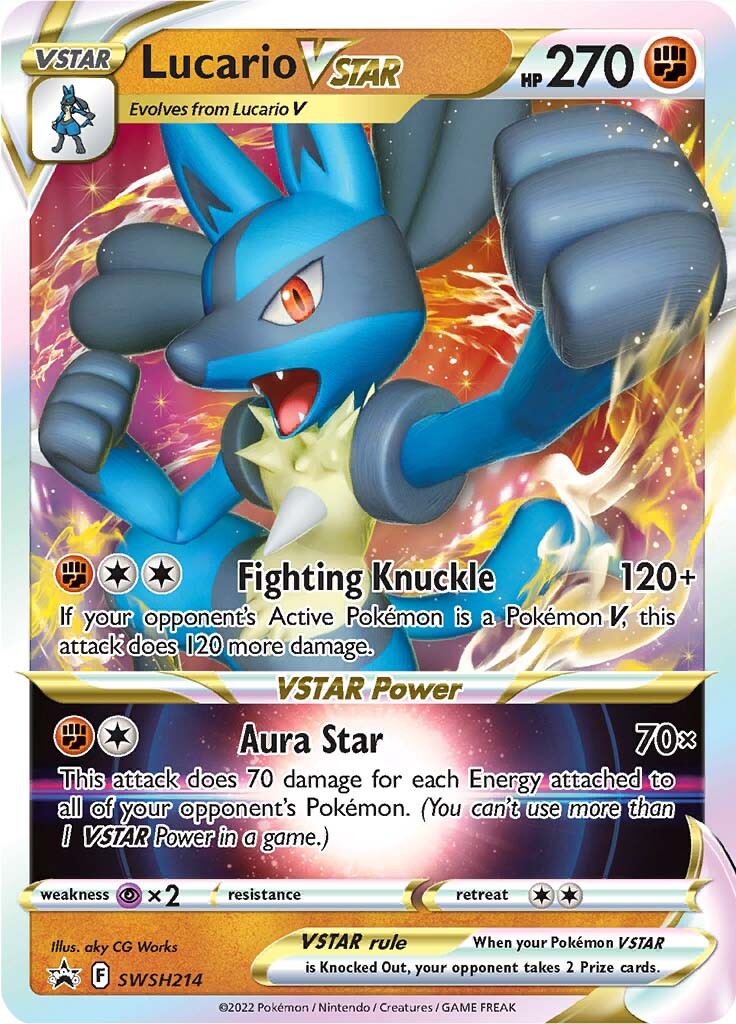 Lucario VSTAR (SWSH214) [Sword & Shield: Black Star Promos] | Good Games Morley