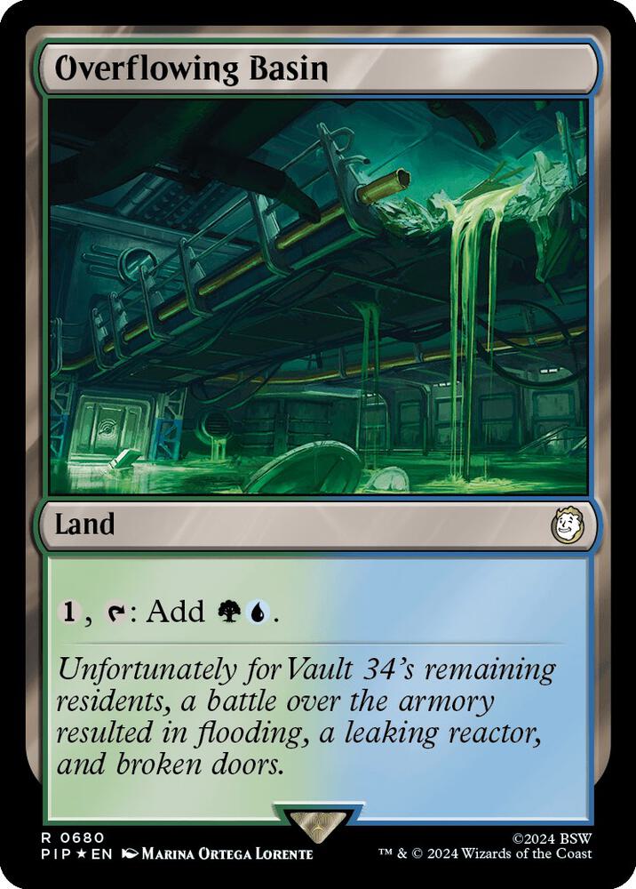Overflowing Basin Surge Foil 680 (Universes Beyond: Fallout)  - Surge Foil | Good Games Morley