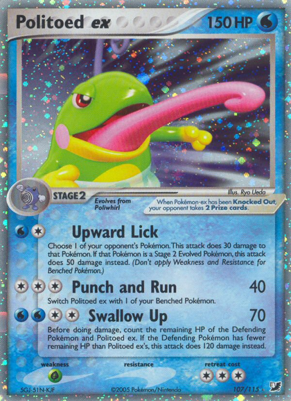 Politoed ex (107/115) [EX: Unseen Forces] | Good Games Morley