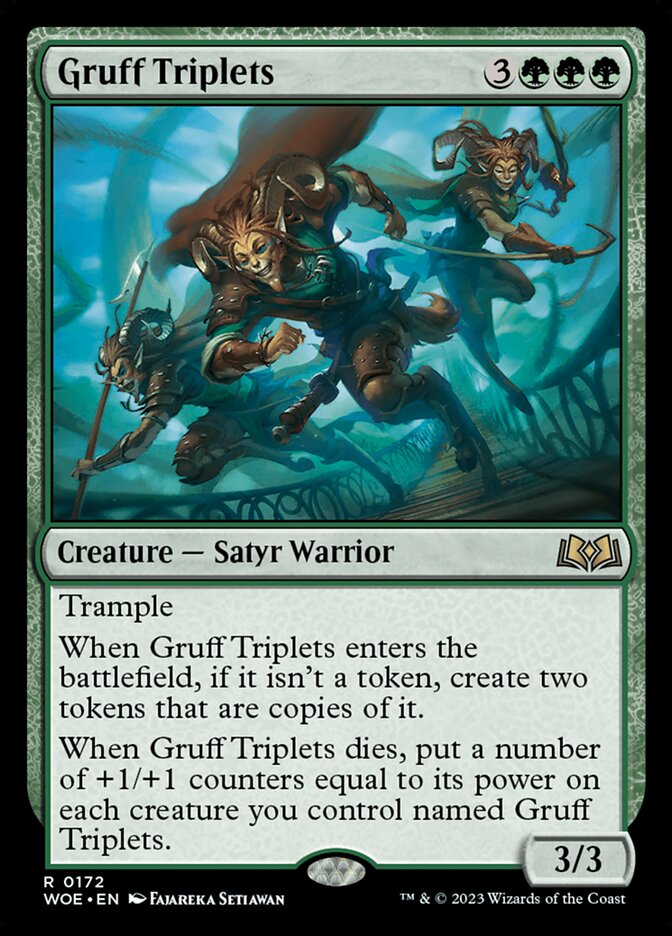 Gruff Triplets 172/276 (Wilds of Eldraine)  - Foil | Good Games Morley
