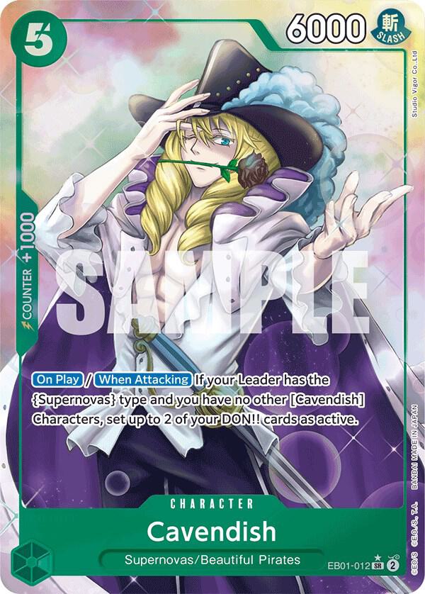 Cavendish EB01-012 (Extra Booster: Memorial Collection)  - Alternate Art Foil | Good Games Morley