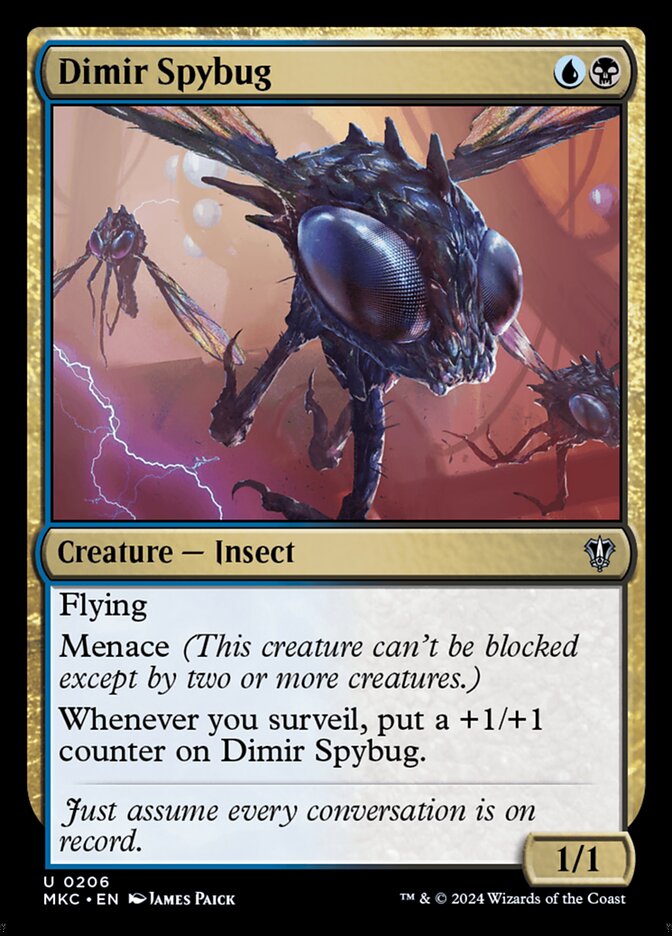 Dimir Spybug 206/311 (Commander: Murders at Karlov Manor)  | Good Games Morley