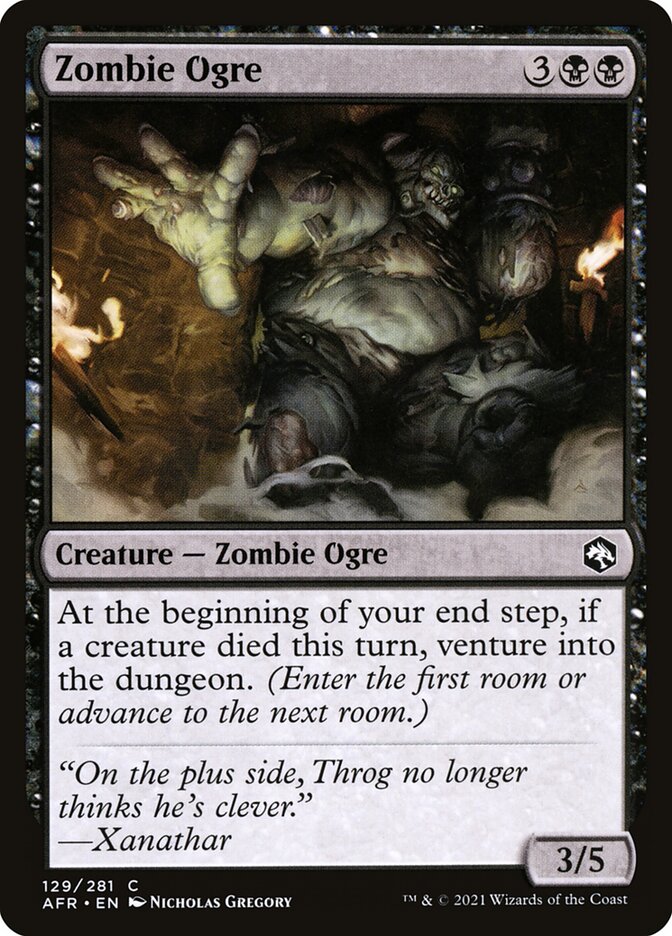 Zombie Ogre 129 (Adventures in the Forgotten Realms)  - Foil | Good Games Morley