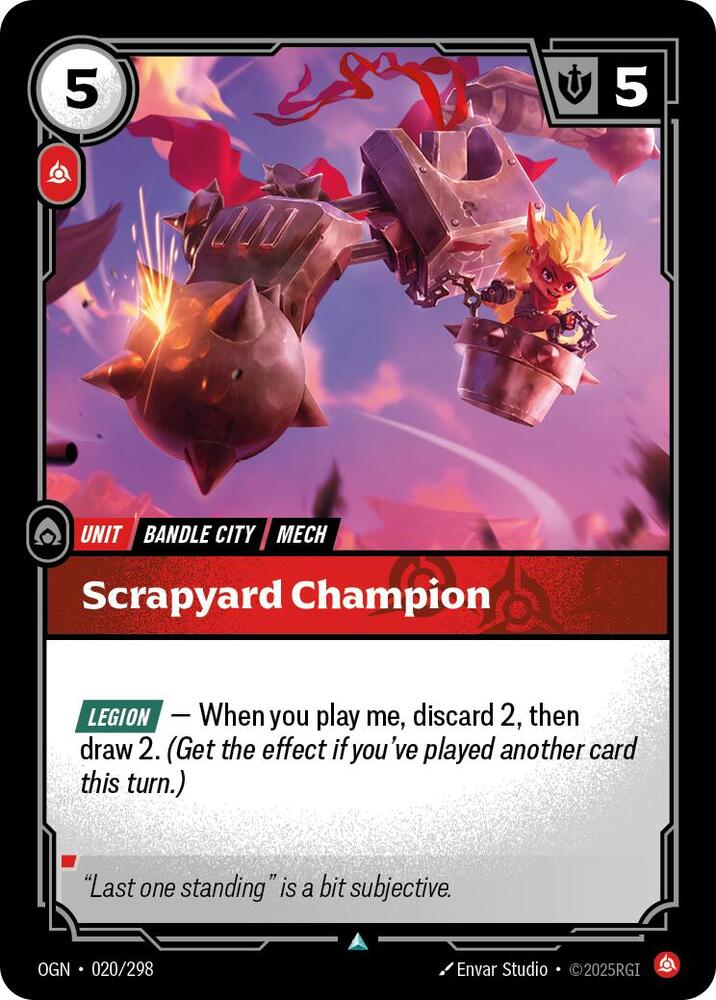 Scrapyard Champion 020/298 (Origins)  | Good Games Morley